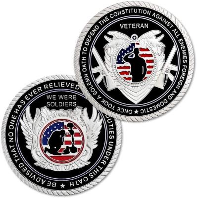 China European USA Veteran Soldier Machine Coin Souvenir Challenge Coin Military Souvenir Coin for sale