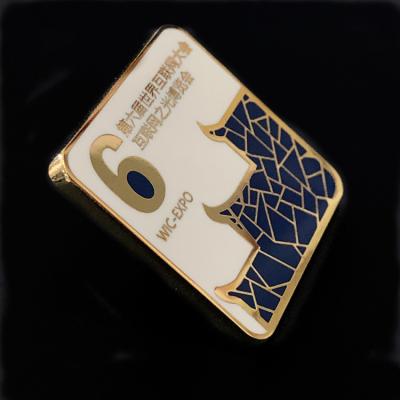 China Custom Soft Lapel Pin Hard Enamel Pins China Design Logo Custom Button Maker Pin Metal Enamel Badge for sale