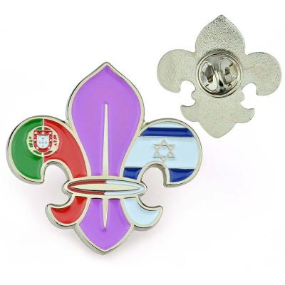 China China Wholesale Metal Lapel Pins Badge Maker Custom Soft Enamel Pin Manufacturer for sale