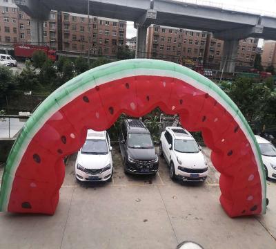 China Oxford Or PVC Customized Printing Outdoor Inflatable Advertising Watermelon Arch for sale