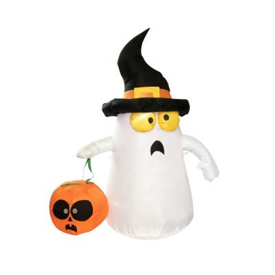 China Oxford Or PVC With PVC LED Factory Sale Inflatable Pumpkin Model For Halloween Decoration for sale