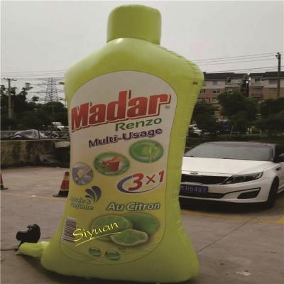 China Oxford Or Outdoor PVC Custom Size Giant Inflatable Advertising Bottle Can Models for sale