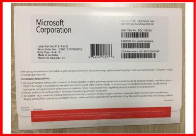 China Pedazo en línea dominante auténtico del pedazo 64 del profesional 32 de Microsoft Windows 7 de la activación del OEM en venta