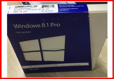 China Original 32bit x 64bit  Windows 8.1 Pro Retail Box DVD  lifetime guarantee for sale