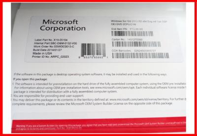 China 2 estándares completos 2012 R2 x64 del servidor de Microsoft Windows de la versión del OEM CPU/2VM en venta