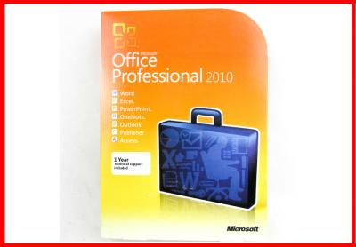 China Activación en línea de Microsoft Office 2010 de la favorable Retailbox ETIQUETA ENGOMADA original del COA con DVD en la acción en venta