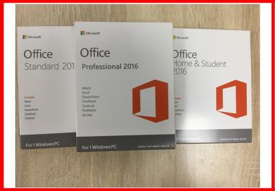 Cina Versione di inglese di Retailbox del professionista di Excel PowerPoint Microsoft Office 2016 di parola in vendita