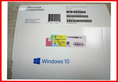 China Windows 10 Professional  64 Bit DVD Win10 Pro Activate Online Made In HongKong FQC-08929 for sale