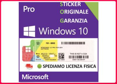 China No Language Limitation Windows 10 Pro License Key  32 / 64bit Original Code for sale