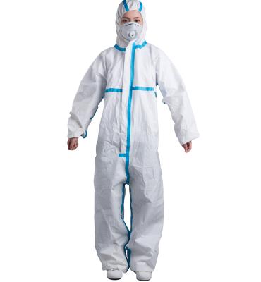 China Isolate Germs 3Q Factory Price Personal Protective Isolation Suit Disposable Safety Clothing for sale