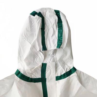 China 3Q SF Classic Eco Friendly Protective Suit Antisatatic Disposable Coveralls for sale