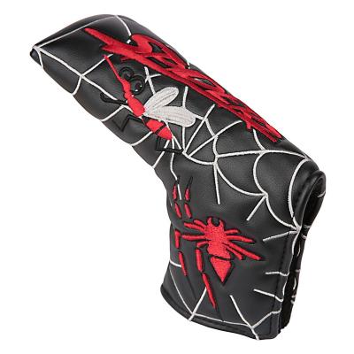 China Black Head Putter Cover Blade Golf Spider Cover Magnetic Putter Cover for sale