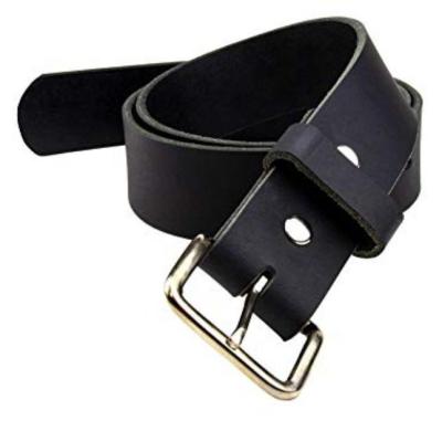 China Fashion Belt Durable And Strong Resistant Cow Leather Thick Solid Leather Belt / 100% Belt for sale