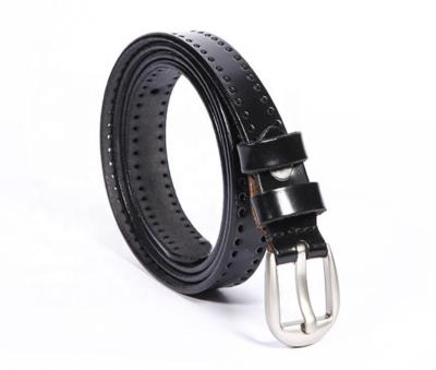 China Wholesale 18mm Fashion Belt Ladies Waist Dress Multicolor Skinny Thin Genuine Leather Belt for sale