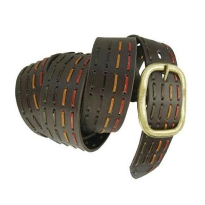 China Hot Promotional Wholesale Colorful Braided Cow Top Layer Man Women Leather Belt For Gifts for sale