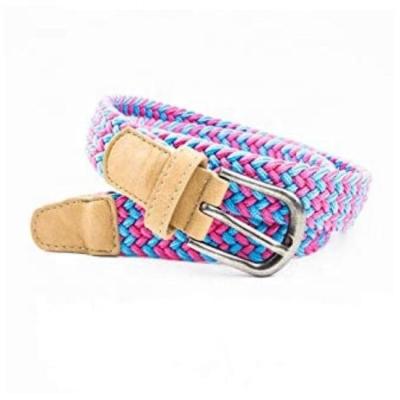 China High Quality Kids Pretty Stretchy Braided Rope Belt For Boys Girls Elastic Woven Belt for sale