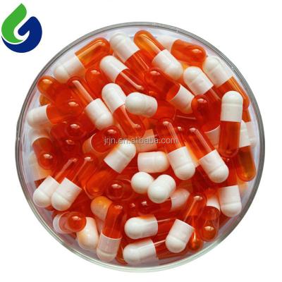 China Pharmaceutical capsule shells orange and white empty medicine capsule for sale