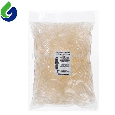 China Quickly soluble empty veggie cellulose HPMC cellulose clear color empty separate capsules for sale