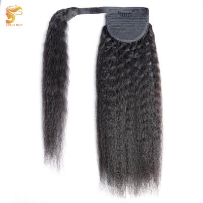 China Aosun Deep Wave Virgin Hair Ponytail Ponytail Virgin Hair, Ice Blonde Ponytail Hair Extension Weave, 300g Ombre Real Hair Ponytail for sale