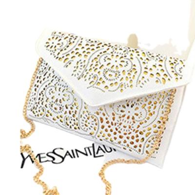 China 2020 Fashion PU Women Bag Hollow Envelope Clutch Bag Female Shoulder Bag for sale