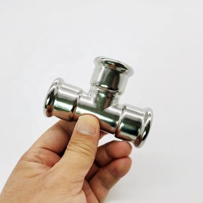 China SS316L SS 304 / 316L Stainless Press Fitting For Heating System for sale