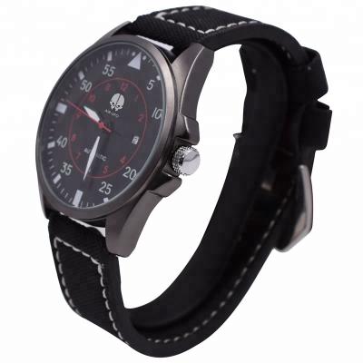 China OEM Automatic Waterproof Leather Strap Simple Date Sports Men Wristwatch for sale