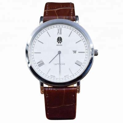 China Lady Genuine Leather Waterproof Quartz Calendar Watch Auto Date Watch for sale