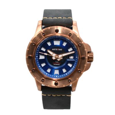 China Auto Atmosphere High Quality Custom Super Luminous Dial Bronze Color 50 Date Sport Watch for sale