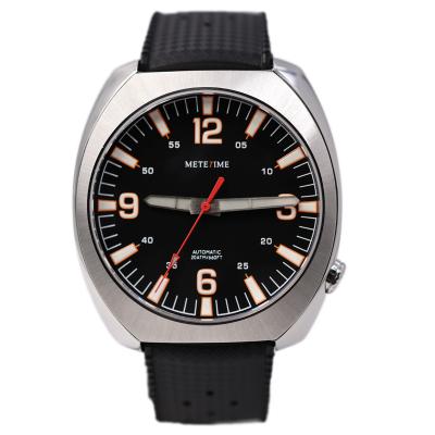 China Date Csutom Logo 20 ATM Water Resistant Automatic Wristwatch With NH35 Movement for sale