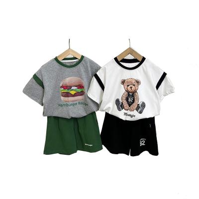 China Formal GD Summer Shorts Toddler Boys Kids Clothing Sets Children Clothing Summer Sets Boys Summer Clothing Set 2022 for sale