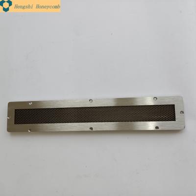 China EMI Square Shape Nickel Plating Industrial Stainless Steel Honeycomb RF Light Duct for sale