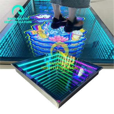 Cina 1920lm Flux Luminous Magnetic Infinity Mirror Panel LED Pavimento da ballo per festa di nozze in vendita