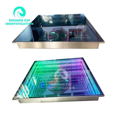 China 80 IP 67 Acero inoxidable vidrio templado sensibles a la presión azulejos de suelo de baile LED en venta