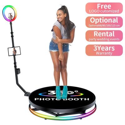 China Gro Kompatibel 80-120CM Drehbare automatische 360-Selfie Spin Basis Foto Ipad Foto Booth zu verkaufen