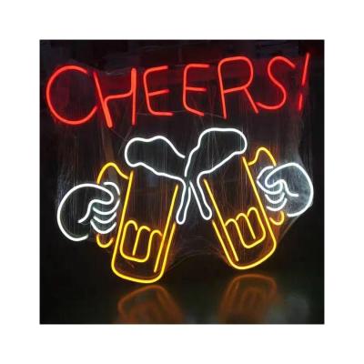 China Marquee Letters Good Vibes Open Led Neon Sign Lights With Customized Color for sale