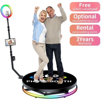 China 25 cm Plattform Höhe Selfie Plattform 360 Foto Booth mit drahtloser automatischer Drehung zu verkaufen