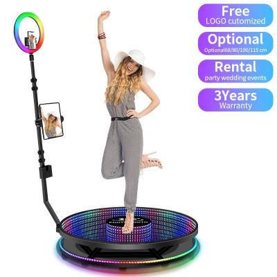 China 25 cm de altura de la plataforma automática 360 cabina para eventos al aire libre y fotografía selfie en venta