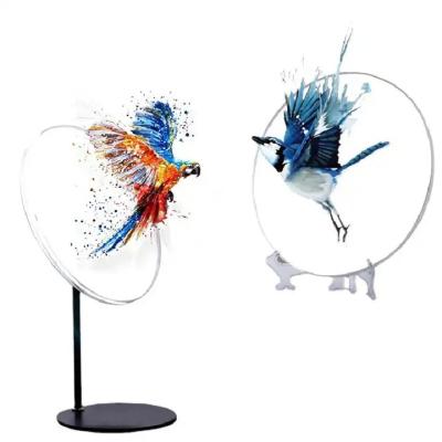 China 65cm LED Fan 3D Hologram Display Controlled by Wifi App for Hospital Product Promotion for sale