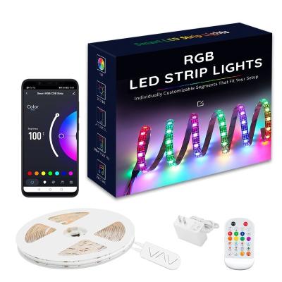 China 5m 10m 12v 24v Rgbw Smart Home Led Light Strip Lifespan 50000 Hours 2024 Hot Seller for sale