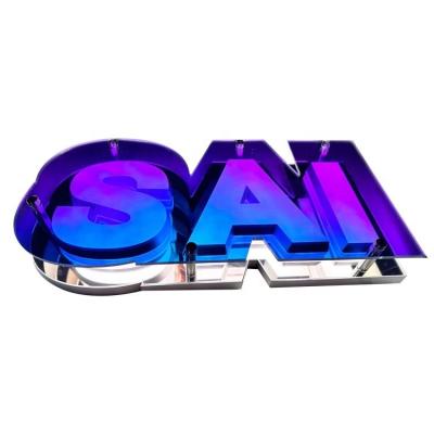 China Benutzerdefinierte Leistungsaufnahme Infinity Mirror Sign Logo 3D LED Letter Elektronische Schilder zu verkaufen