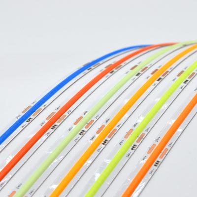 China Flexible Dotless Cob Led Strip Light Working Time hours 50000 Working Temperature C -35 65 for sale