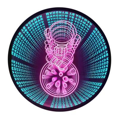 China Customized 3D Infinity Mirror Mini RGB Acrylic Neon Sign LED Letters Light Box Sign for sale