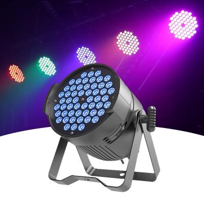 中国 ディスコパーティー 結婚式照明 遠隔操作付き DMX パールライト LED 54*3W ステージライト 販売のため