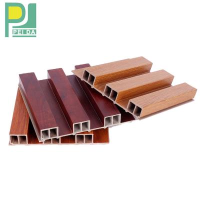 China Soundroof PVC Wall Paneles Decorativos Wpc Modern Wood Interior Texture for sale