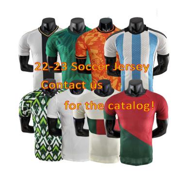 China Shirts & Tops Drop Shipping Thailand Soccer Kits Uniform T-Shirt + Shorts Club Soccer Jersey 22-23 for sale