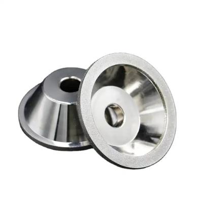 China Bowl Electroplated Diamond Cutting Disc Metal Glass Edging Grinding Wheel for sale