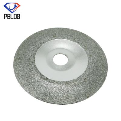 China 22 mm Arbor Hole Elektro-geplatte slijpwiel voor diamant slijpmateriaal Te koop