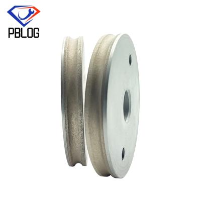 China 4mm Round Edge Diamond Grinding Wheel for Stone 150mm Diameter Gray Finish for sale