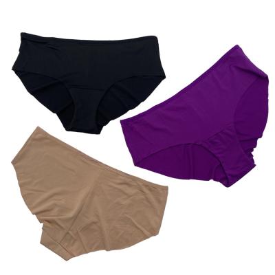 China 1126 High Elasticity Super Quality Underwear Women Anti-static Custom Panties Ice Silk Seamless Underwear for sale