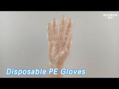 Alkali Proof Disposable PE Gloves Polyethylene Lightweight For Food Prep